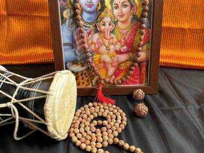 Rudraksha Mala 8mm for meditation and prayer