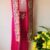 Peacock design pink Silk Mundu set with shawl