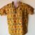 OM Swastik Orange Cotton Kurta