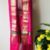 Pink big Border Silk Mundu with Silk Shawl set