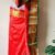 Red big Border green and red Silk Mundu with silk Shawl set