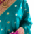 Banarasi Georgette Saree- Blue and Purple border