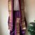 Dark Purple Silk dhoti set with silk Shawl