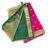 Banarasi Georgette Saree- Pink and Green peacock border.