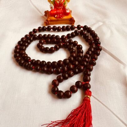 Red Sandal Mala-Rakthachandan beads for meditation