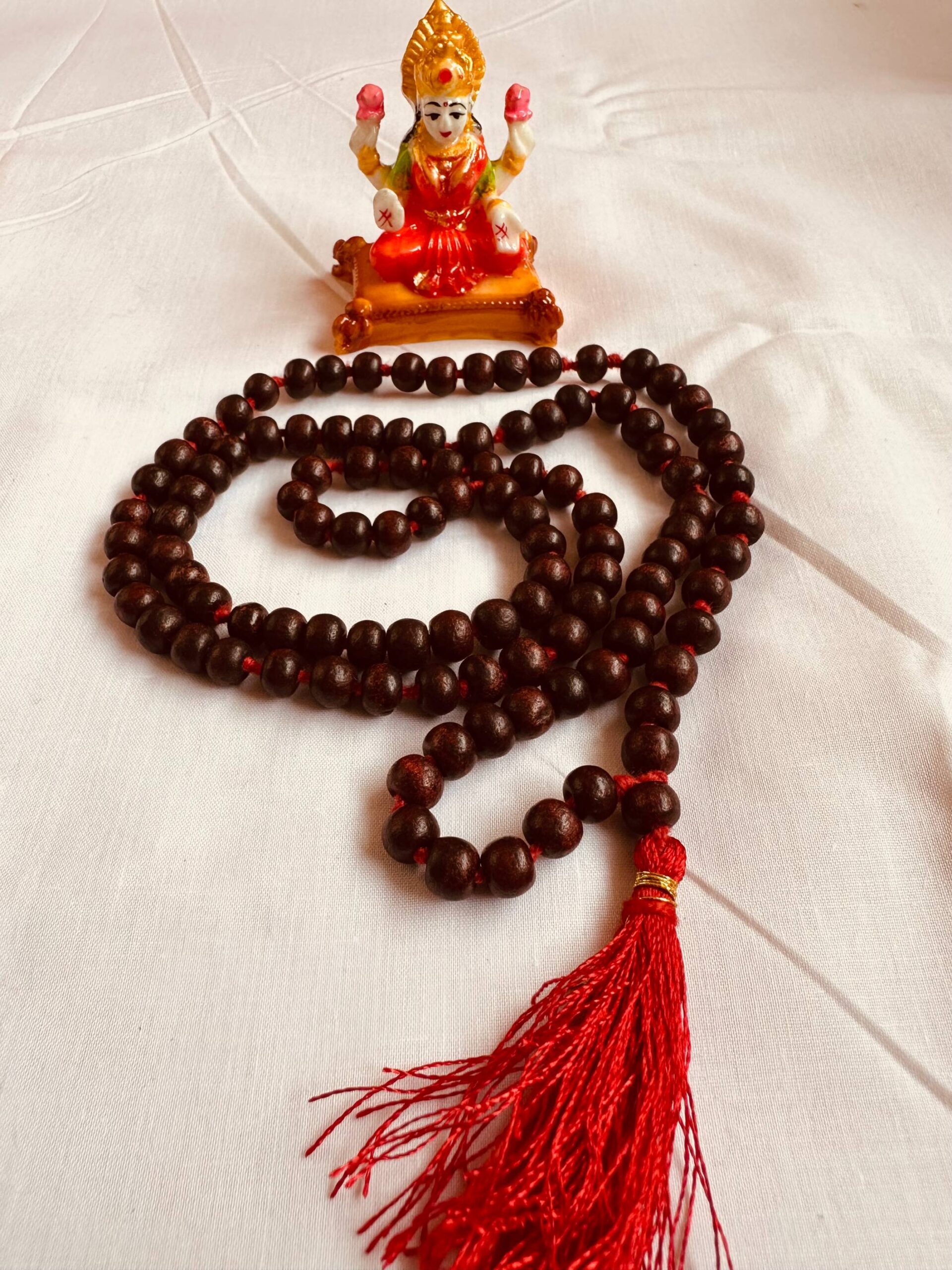 Red Sandal Mala-Rakthachandan beads for meditation