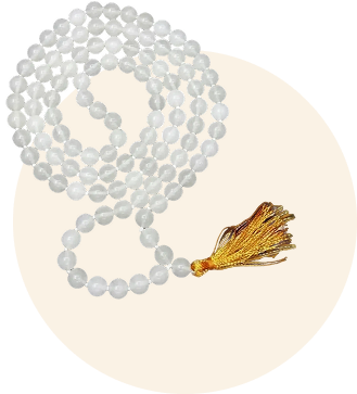 Sphatik mala 8mm crystal prayer beads